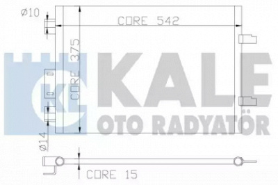 KALE OTO RADYATOR 342835 -  Конденсатор, кондиционер